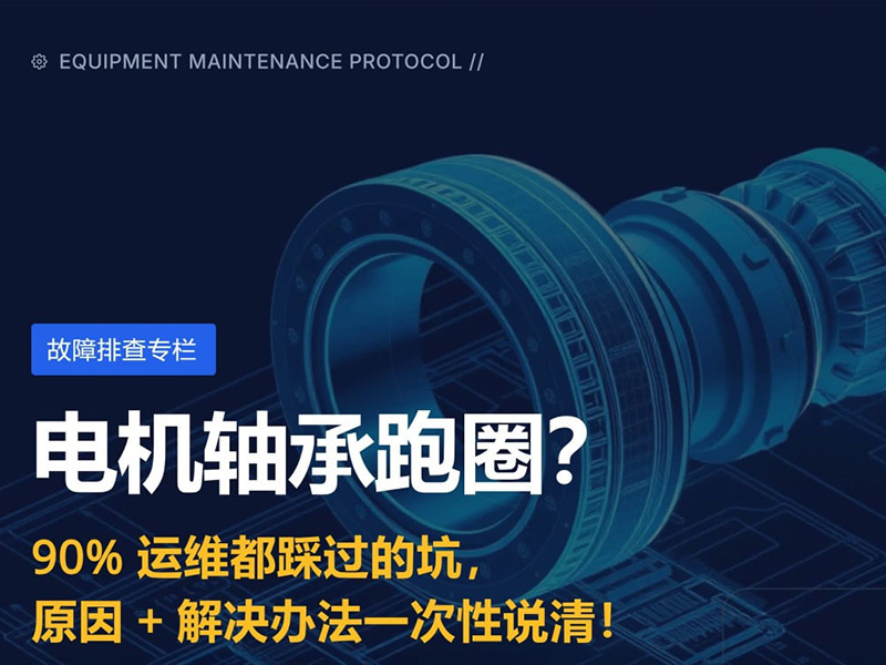 希多电机：电机轴承跑圈？90%运维都踩过的坑，原因+解决办法一次性说清！